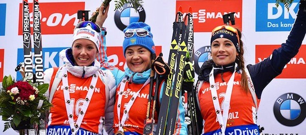 Selina Gasparin - Ekaterina Yurlova - Dorothea Wierer Selina Gasparin - Ekaterina Yurlova - Dorothea Wierer