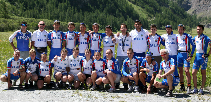 La squadra nazionale italiana di skiroll a Bessans - Photo Dauphinordique