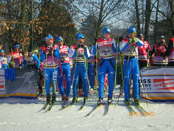 Race in the City - gli azzurri a bordo pista in attesa della ricongizione