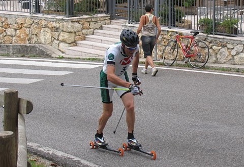 Alfio di Gregorio ai Campionati Italiani di skiroll di Bassano