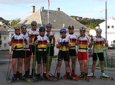 La squadra tedesca di skiroll ad Aure/Kristiansund - foto di Detlef Schmidt La squadra tedesca di skiroll ad Aure/Kristiansund - foto di Detlef Schmidt