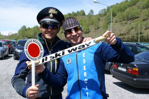 Eugenio Bianchi e Simone Paredi al Pian del Tivano (CO) Eugenio Bianchi e Simone Paredi al Pian del Tivano (CO)