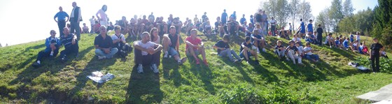 Il pubblico alle premiazioni del Duathlon della Colma di Sormano