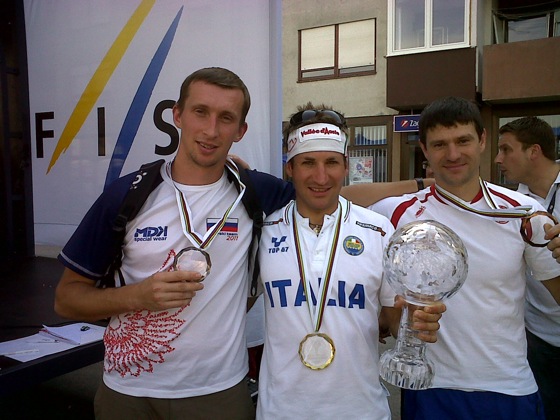 Il podio FIS della passata edizione della Coppa del Mondo id skiroll